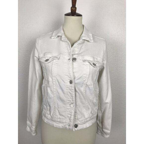 Mango Basics Stretch Denim Jean Jacket - Picture 1 of 7